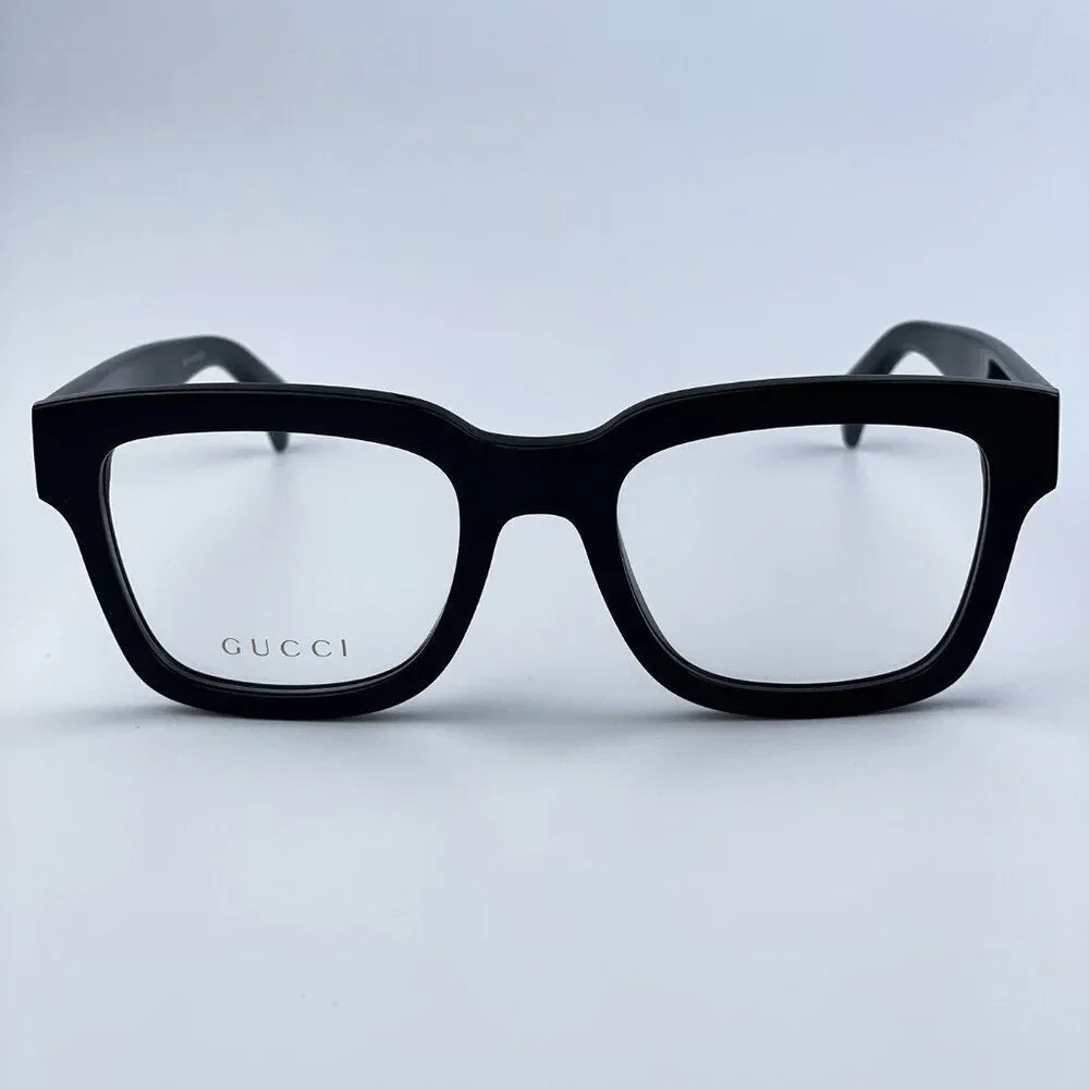 Gucci GG1138O 001 Black Square Men Eyeglasses BRAND NEW